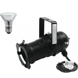 Eurolite Set PAR-20 Spot bk + PAR-20 230V SMD 6W E-27 LED 3000K fåøjepå spotbk