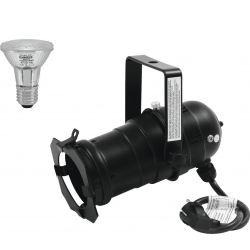Eurolite Set PAR-20 Spot bk + PAR-20 230V SMD 6W E-27 LED 6500K fåøjepå sæt øje