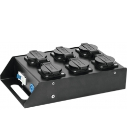 Eurolite SAB-61 Power Split Box TILBUD NU strøm dele boks