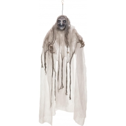 Europalms Halloween Witch, white, 170x50x20cm TILBUD NU