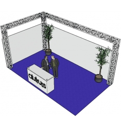 Alutruss Truss set QUADLOCK 6082 L-Figure 7x4x3.5m (WxDxH) bxdxh figur sæt