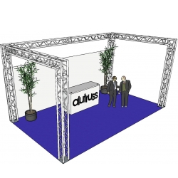 Alutruss Truss set QUADLOCK 6082 U-Figure 7x4x3.5m (WxDxH) bxdxh figur sæt