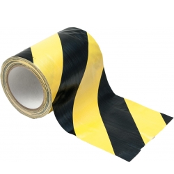 Eurolite Cable Tape yellow/black 150mm x 15m TILBUD NU