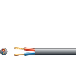 RX14 Højttalerkabel Rund 2 x 2.5mm² Sort 100M højttalerkabel højttaler kabel