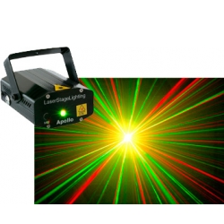 Apollo Multipoint Laser med kraftig stjerneeffekt Rød/Grøn (120/50mW) green red