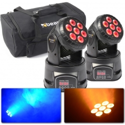 BeamZ MHL74 Mini Moving Head 7x 10W 4-in-1 LED - Pakketilbud bundle ingen bundt