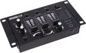 HQ Power - Stereo mixer m. 3 kanaler + 2 mik. kanaler, Sort HQ Power - Stereo mixer m. 3 kanaler + 2 mik. kanaler, Sort