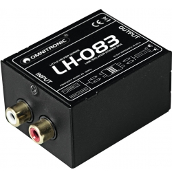 Omnitronic LH-083 Stereo Isolator RCA S TILBUD NU stereoanlæg