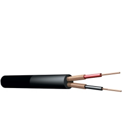 Mikrofonkabel "høj kvalitet, ekstra fleksibelt" / 6.5mm sort, 100 mikrofon kabel