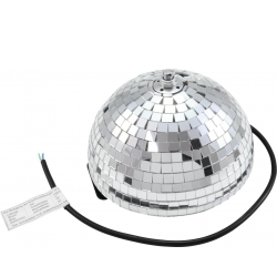 Eurolite Halv spejlkugle 20cm motoriseret motoriseret spejlkugle halvt spejl