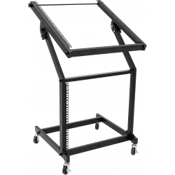 Omnitronic Rack Stand 12U/10U adjustable on Wheels TILBUD justerbar hjul stå på