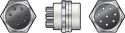 Multi pin chassis plug 8-pin Multi pin chassis plug 8-pin