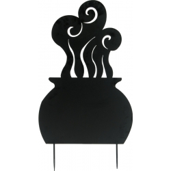 Europalms Silhouette Metal Witch Pot, 83cm TILBUD NU