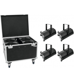 Eurolite Set 4x LED THA-120PC Theater-Spot + Case tilfælde fåøjepå teater øje