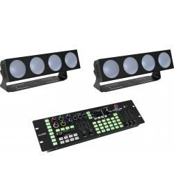 Eurolite Set 2x LED CBB-4 + DMX LED Color Chief Controller TILBUD NU