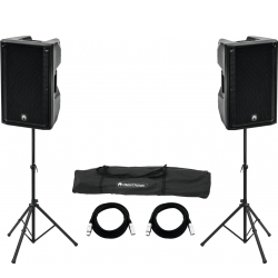 Omnitronic Set 2x XKB-215A + Speaker Stand MOVE MK2 TILBUD NU