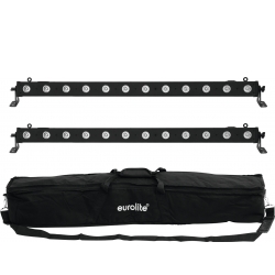 Eurolite Set 2x LED BAR-12 QCL RGBW + Soft Bag TILBUD NU