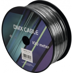 Eurolite DMX Cable 2x0.22 100m bk TILBUD NU