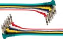 Patch Kabler Jack 6.3mm Stereo / 6 stk. af 0.5m, blandet farver Patch Kabler Jack 6.3mm Stereo / 6 stk. af 0.5m, blandet farver