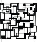 Europalms Room Divider Labyrinth black 4x Europalms Room Divider Labyrinth black 4x