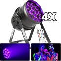 BeamZ professional BPP230 LED PAR 64 14x 15W UV - Pakke med 4 stk. BeamZ professional BPP230 LED PAR 64 14x 15W UV - Pakke med 4 stk.