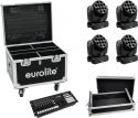 Eurolite Set 4x LED TMH-12 + Controller + Cases Eurolite Set 4x LED TMH-12 + Controller + Cases