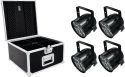 Eurolite Set 4x LED PAR-56 QCL Short sw + PRO Case Eurolite Set 4x LED PAR-56 QCL Short sw + PRO Case