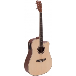 Dimavery JK-500 Western Guitar, cutaway, nature TILBUD NU