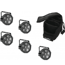 Eurolite Set 5x LED SLS-6 TCL Spot + Soft Bag TILBUD NU