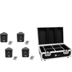 Eurolite Set 4x AKKU TL-3 TCL QuickDMX + Case with charging function TILBUD NU
