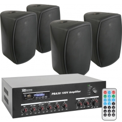 Power Dynamics PBA30 100V inkl 4 Stk. Power Dynamics ISPT5B - Pakkesæt TILBUD NU