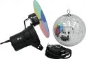 Eurolite Spejlkugle Set 20cm med Pinspot Eurolite Spejlkugle Set 20cm med Pinspot