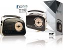 König HAV-TR900BL Bærbar Dab + Radio FM / AM / DAB / DAB+ AUX Sort König HAV-TR900BL Bærbar Dab + Radio FM / AM / DAB / DAB+ AUX Sort
