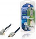 Bandridge BVL1341 High Speed Hdmi Kabel Med Ethernet HDMI-Stik - HDMI-Stik Vinklet 90° 1.00 m Blå Bandridge BVL1341 High Speed Hdmi Kabel Med Ethernet HDMI-Stik - HDMI-Stik Vinklet 90° 1.00 m Blå