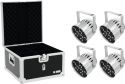 Eurolite Set 4x LED PAR-56 HCL Short sil + EPS Case Eurolite Set 4x LED PAR-56 HCL Short sil + EPS Case