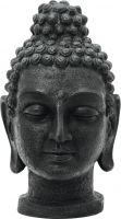 Europalms Head of Buddha, antique-black, 75cm Europalms Head of Buddha, antique-black, 75cm