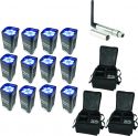 BeamZ BBP96 Batteri Uplight Par 6x 12W - Pakke med 12 stk. inkl. Taske BeamZ BBP96 Batteri Uplight Par 6x 12W - Pakke med 12 stk. inkl. Taske