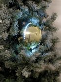 Europalms LED Snowball 8cm, gold 5x Europalms LED Snowball 8cm, gold 5x