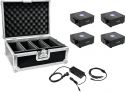 Eurolite Set 4x AKKU Flat Light 1 black + Case + Charger Eurolite Set 4x AKKU Flat Light 1 black + Case + Charger
