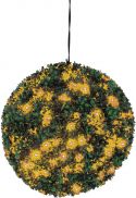 Europalms Boxwood ball with orange LEDs, 40cm Europalms Boxwood ball with orange LEDs, 40cm