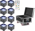BeamZ BBP94 Uplight lamper, 8 stk i Flightcase med oplader BeamZ BBP94 Uplight lamper, 8 stk i Flightcase med oplader