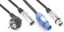 Light Combi Cable Schuko - XLR M / Powerconnector A - XLR F 20m Light Combi Cable Schuko - XLR M / Powerconnector A - XLR F 20m