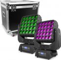 BeamZ professional Matrix55 LED Moving Head 2 stk. i Flightcase BeamZ professional Matrix55 LED Moving Head 2 stk. i Flightcase