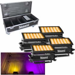 BeamZ Star-Color 360 Wash 4 x Star color 360 1x Flightcase - Pakketilbud TILBUD