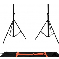 Omnitronic Set 2x BS-2 EU Loudspeaker Stand + 2x Carrying bag TILBUD NU