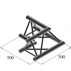 Alutruss TRILOCK S-PAC 21 2-Way Corner 90° black TILBUD NU hjørne sort vejs vej