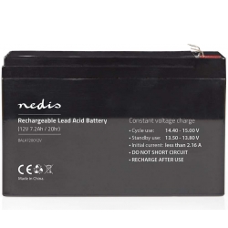 Nedis Genopladeligt blybatteri 12V | 7200 mAh | 151 x 65 x 95 mm, BALA720012V