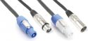 Audio Combi Cable Powerconnector B - XLR F / Powerconnector A - XLR M 10m Audio Combi Cable Powerconnector B - XLR F / Powerconnector A - XLR M 10m