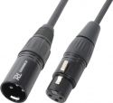 Cable XLR HQ male/female 12m Black Cable XLR HQ male/female 12m Black
