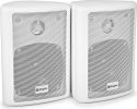 Kompakt højttalersæt med vægmonteringsbøjle / 8 Ohm / 4" bas 75W, hvid Kompakt højttalersæt med vægmonteringsbøjle / 8 Ohm / 4" bas 75W, hvid